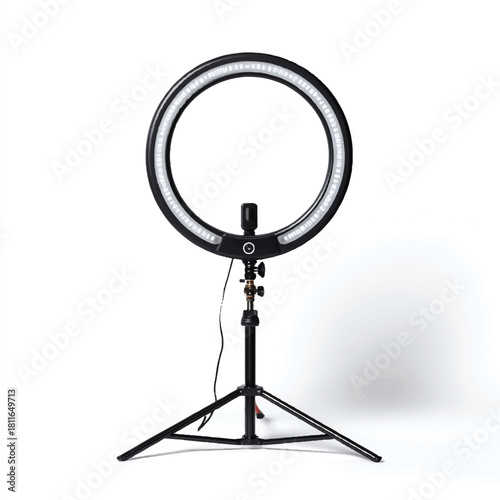 Studio ring light with tripod stand for photography and videography