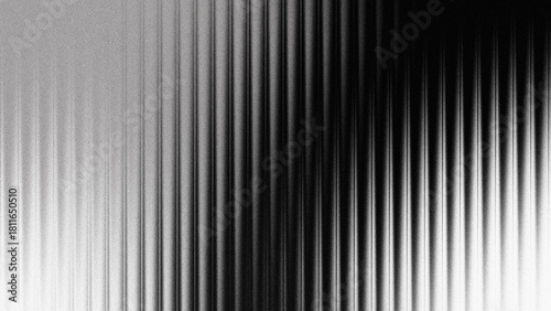 Black white wave fractal glass gradient blurred background, abstract transparent glass trendy wallpaper grainy noise texture.	