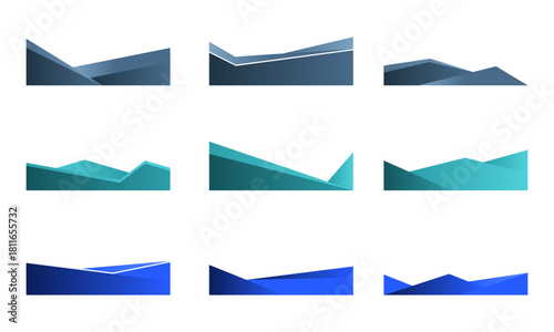 Professional Gradient Header Footer Letterhead Template