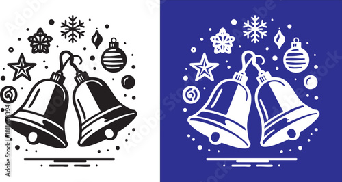 Monochrome vector illustration of a submarine underwater exploring ocean depths