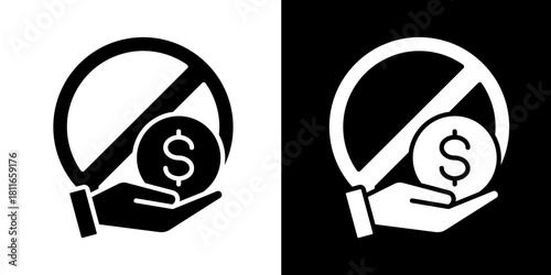 Anti Corruption Policy  Icon Set White Style Collection
