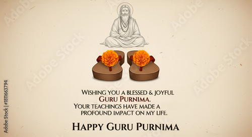 Happy Guru Purnima, with Guru Paduka
