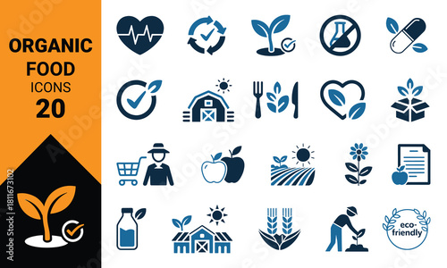 Vibrant illustration showcasing a diverse assortment of fresh healthy organic food items including colorful fruits vegetables and grains perfect for healthy eating and wellness themes