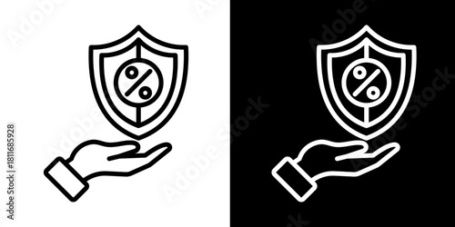 Tax Insurance   Icon Set White Style Collection