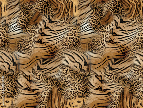 Leopard skin pattern texture; Fashionable print

