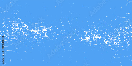 Blue and white grunge background with white paint smudges. Frosty blue background. Snow winter abstract grunge overlay. Ice texture backdrop. eps 10
