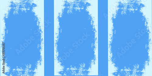 Blue and white grunge background with white paint smudges. Frosty blue background. Snow winter abstract grunge overlay. Ice texture backdrop. eps 10
