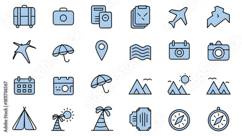 set of vector icons of different countries