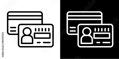 Payment Card  Icon Set White Style Collection
