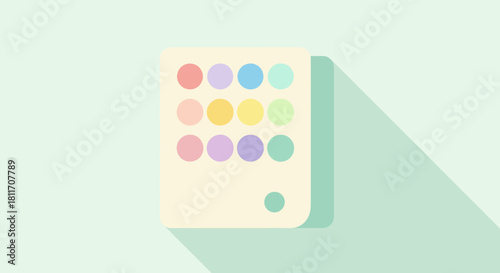 Pastel hues in charming palette, a symphony of soft shades, ideal for gentle designs and creative projects, offering a touch of calm and visual harmony