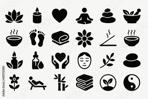 Spa & Wellness Icon Set