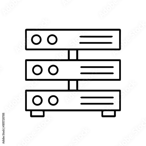 Server Rack Illustration