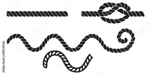 rope brush pattern. Thread pattern seamless