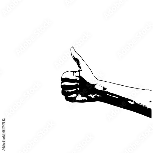 hand with thumb down