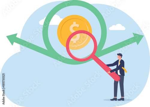 illustration of analyzing the financial flow of a company

