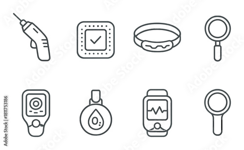 Various medical devices and gadgets for health monitoring and diagnosis