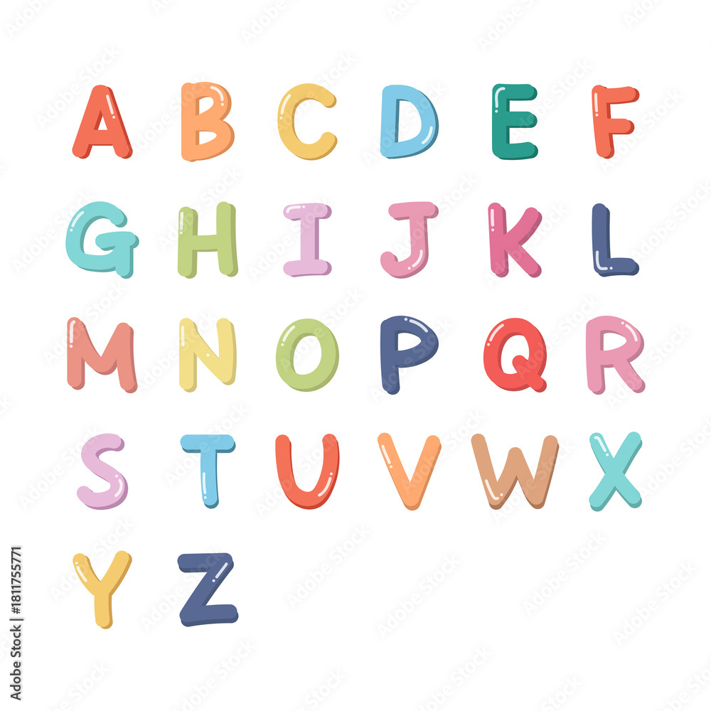 Fototapeta premium 대문자알파벳