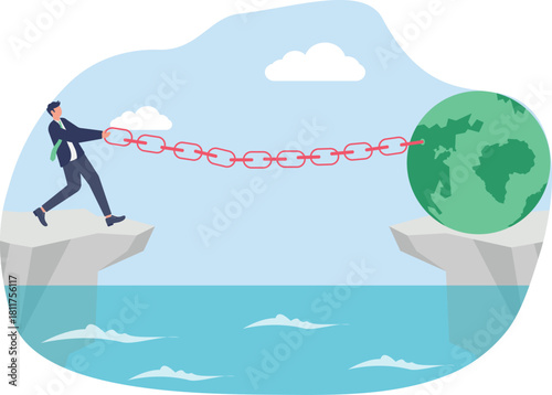 illustration of keeping a business relevant with global business trends

