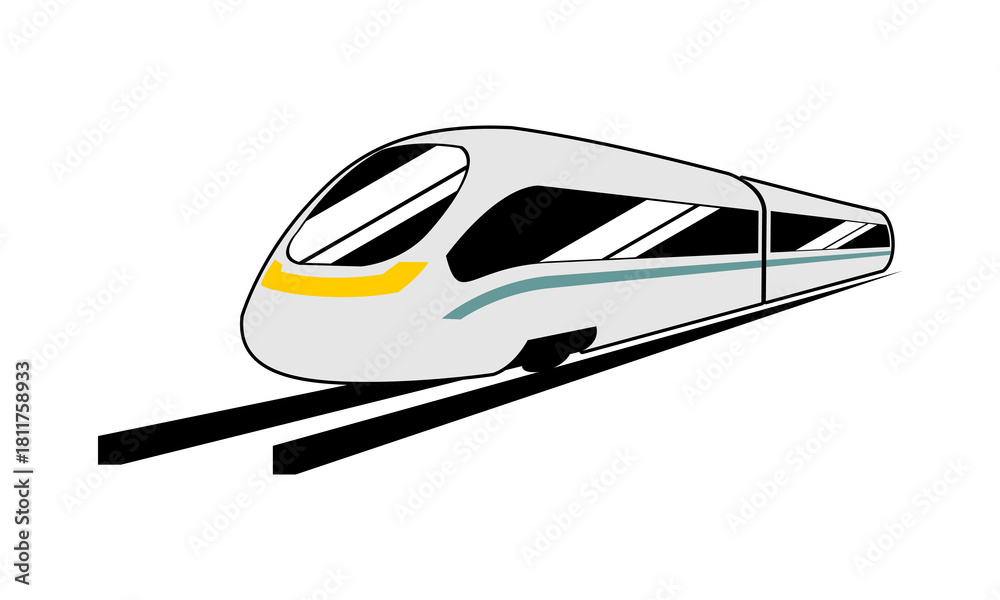Fototapeta premium Local train illustration design vector