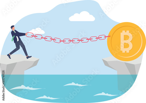 illustration of preserving bitcoin assets for growth and development
