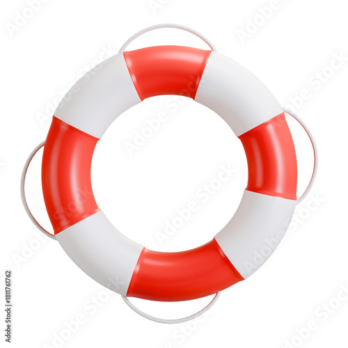 lifebuoy safety 3d icon illustration