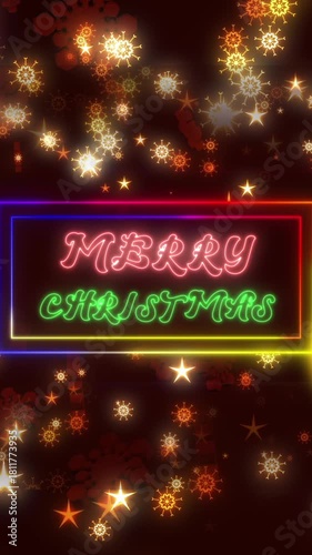 Vertical Full HD background for Christmas , New year and Winter celebration,social media promotion,occassions, telecast broadcast programmes, dance and award night functions, stage show and fashion
