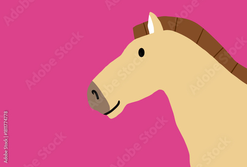 馬, 年賀状, 正月, 和風, 和柄, うま, 動物, イラスト, 干支, 年末, 新年, ベクター, シルエット