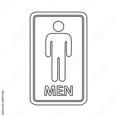 Men's Room Sign