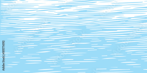 Water Surface Light Blue, White Linear Patterns, Liquid Motion for Backgrounds. The abstract design evokes calming water reflections, perfect for subtle graphical overlays