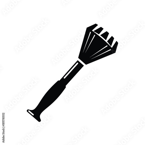 Vector basting brushe black and white illustration