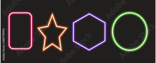 Neon effect with glowing lines and heart beat on the screen, a bright blue neon vector illustration design element