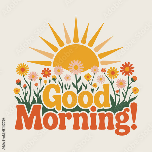 good morning typography , good morning lettering, good morning 