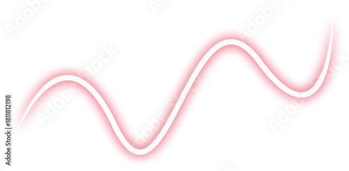 Glowing Sine Wave Texture – Abstract and Vibrant Signal, Pink Curve, Background, Visual, Artistic, Frequency