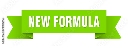 new formula ribbon isolated on transparent background. new formula ribbon