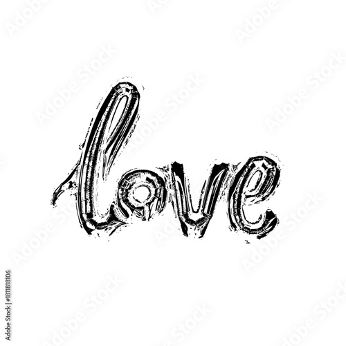 love text design, love typography, love word design