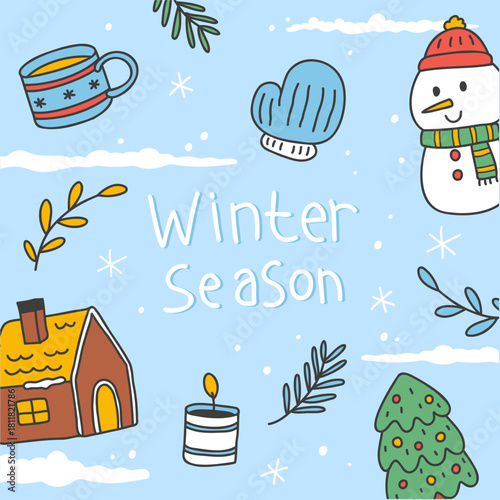 Hello Winter Background