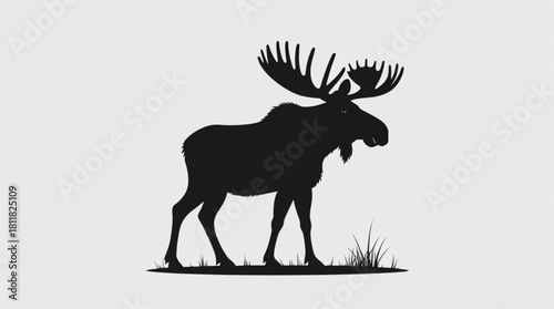 Deer silhouette illustration
