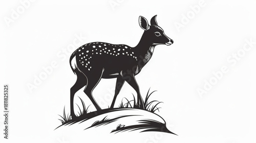 Deer silhouette illustration