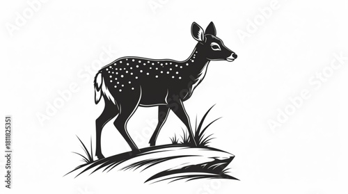 Deer silhouette illustration