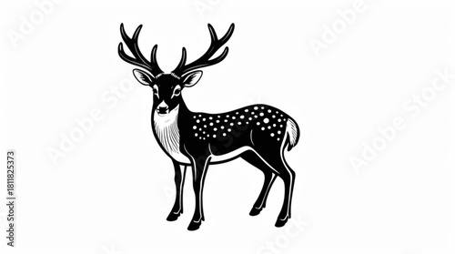 Deer silhouette illustration