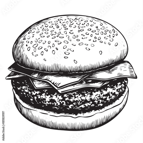 hamburger with cheese