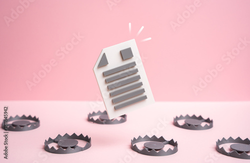 Photos Careful examination of the contract for hidden disadvantages and loopholes in the law