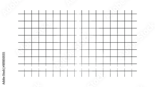 Grid black and white vector background texture. Modern abstract perspective geometric shapes pattern lines