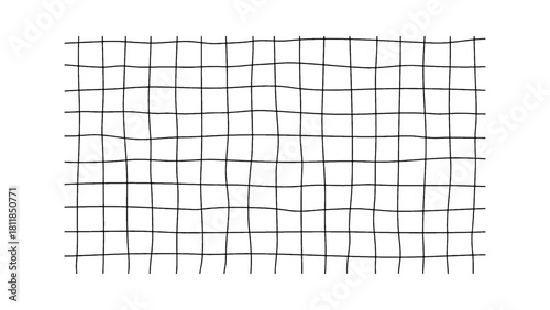 Grid black and white vector background texture. Modern abstract perspective geometric shapes pattern lines