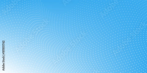 High resolution abstract soft blue dot swirl medical or business background illustration with plenty of copy space.