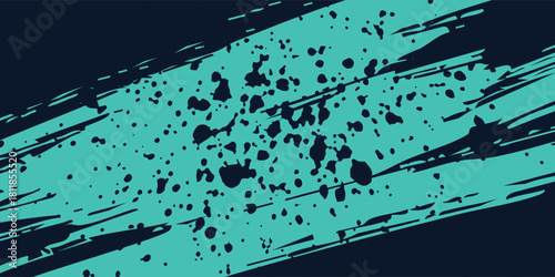 Minimal Abstract turquoise Grunge Scratch Background Template.