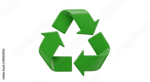 Green Recycling Symbol icon arrows