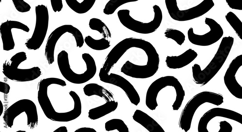 Abstract Brushstrokes Pattern on White Backdrop Creating a Dynamic Visual Texture for Modern Design Projects, Creative Layouts, and Artistic Branding, Ideal for Wallpapers and Contemporary Backdrops,