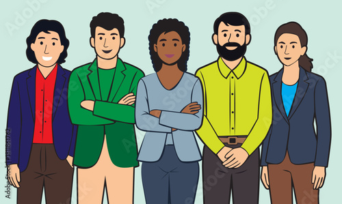 business team businessman success staff teamwork corporate young businessperson