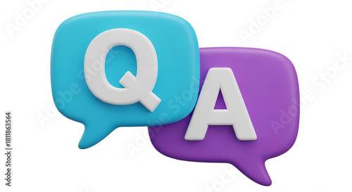 Q and A Speech Bubbles whisk image